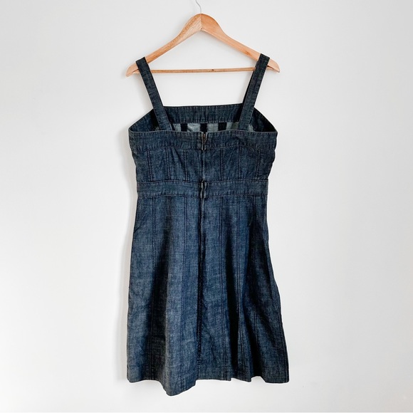 Gap apron denim jeans dress Sz. 12 - Picture 2 of 7